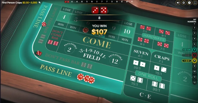 Craps 配当
