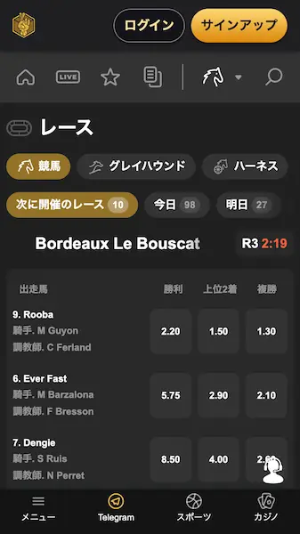 海外競馬 ブックメーカー オッズ