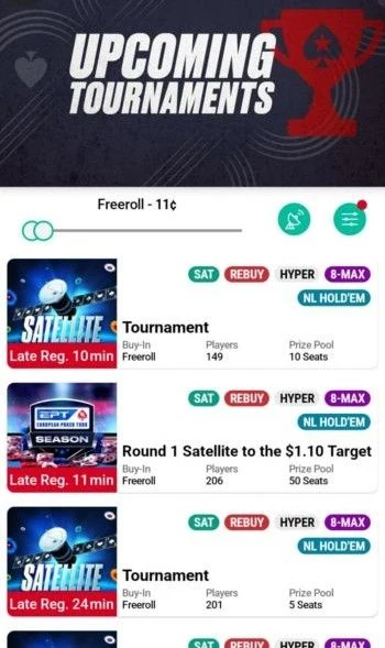 ポーカースターズ フリーロール