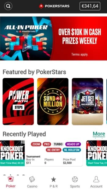 ポーカースターズ アプリ