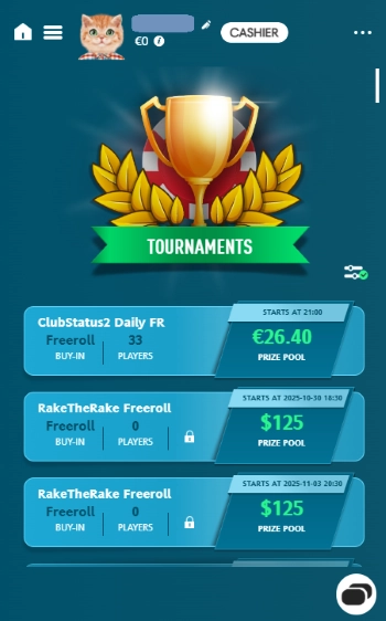 ウィリアムヒルポーカー フリーロール