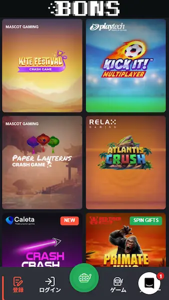 Crash オンカジ 日本