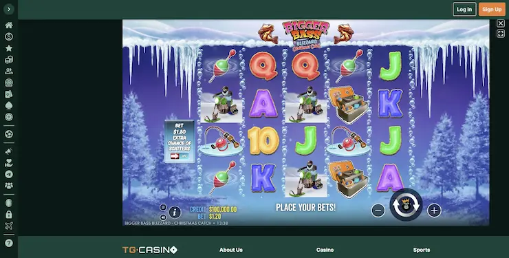 Bigger Blass Blizzard Christmas Catch TGCasino
