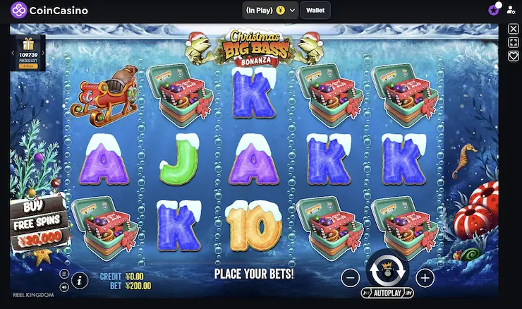 スロット クリスマス ビッグバス ボナンザ