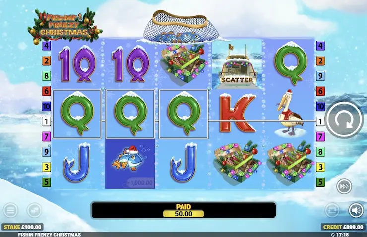 Fishin Frenzy Christmas PokerStars Casino