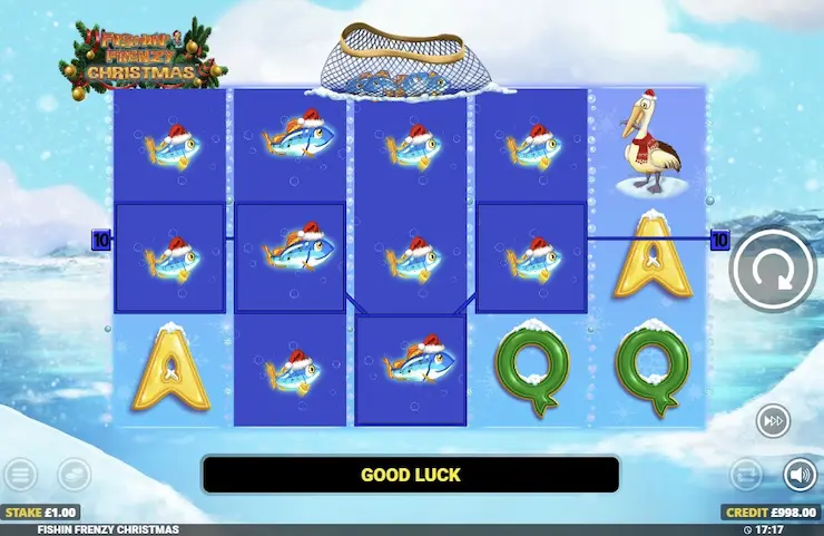 Fishin Frenzy Christmas gameplay