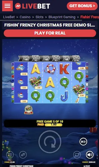 Fishin Frenzy Christmas mobile