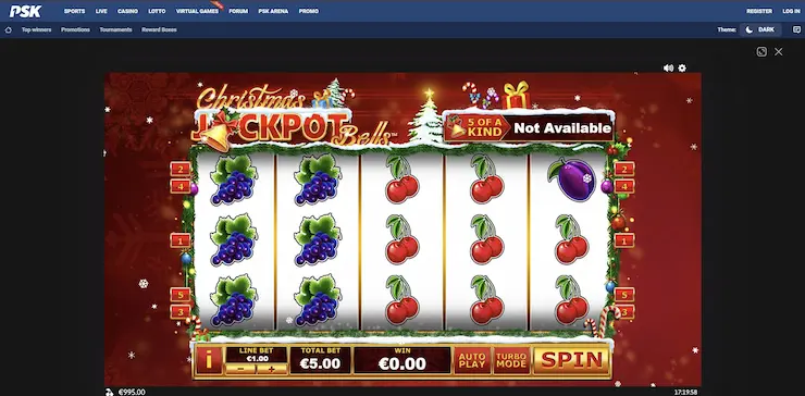 PSK Casino Christmas Jackpot Bells