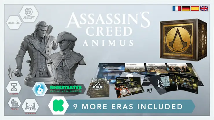 アサシンクリードのボードゲームのイメージ