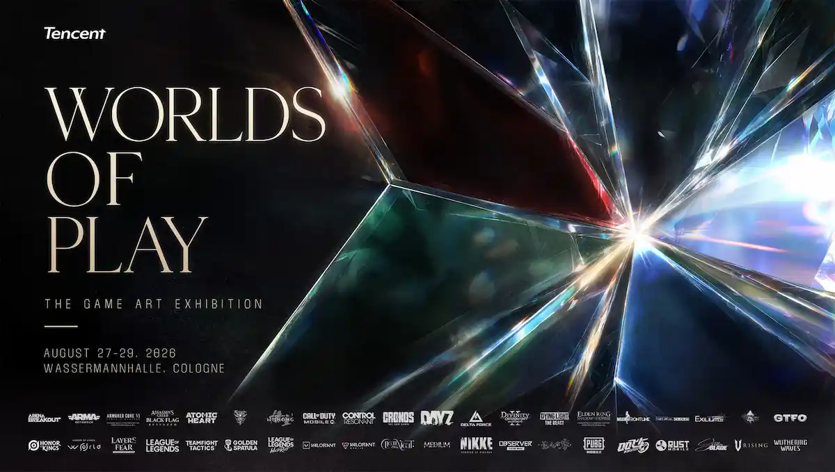Tencent、gamescom 2026 Worlds of Play展示会で40のゲームアートを展示予定