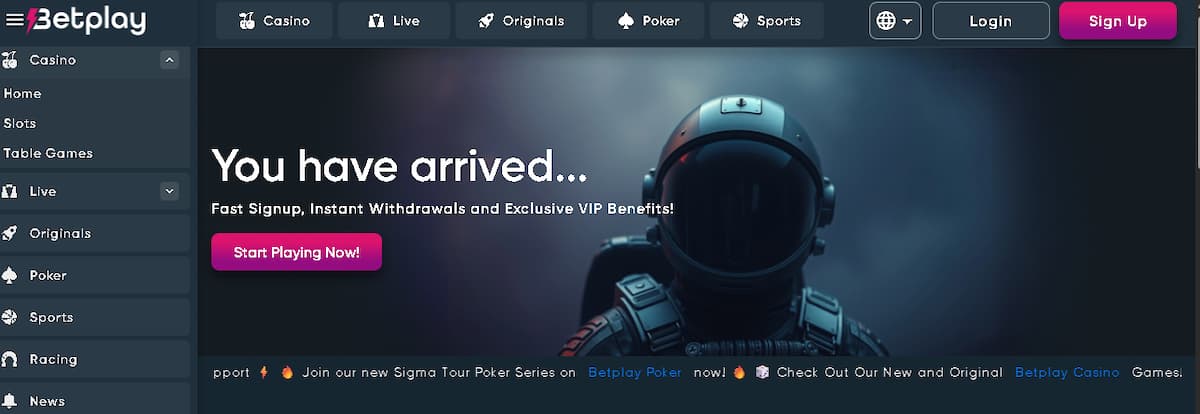 Betplay Beste Cryptocasino met de snelste betalingen