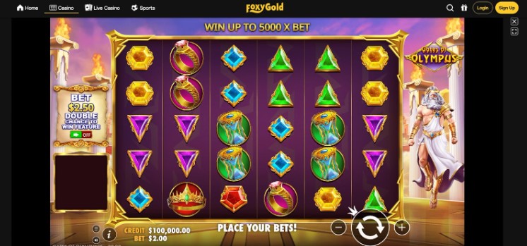 FoxyGold - Avontuurlijk casino met welkomstbonus van 150%