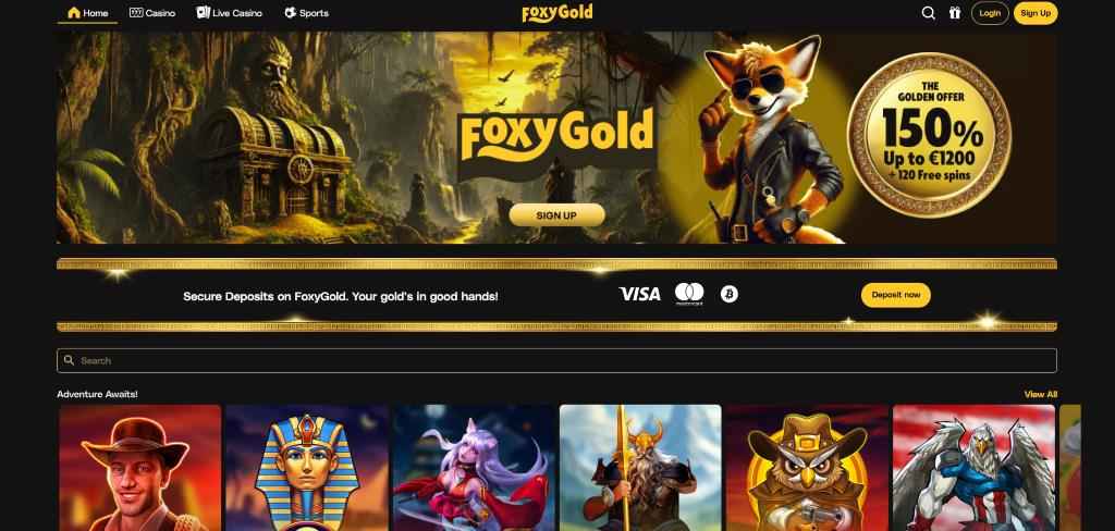 FoxyGold crypto app met snelle uitbetalingen