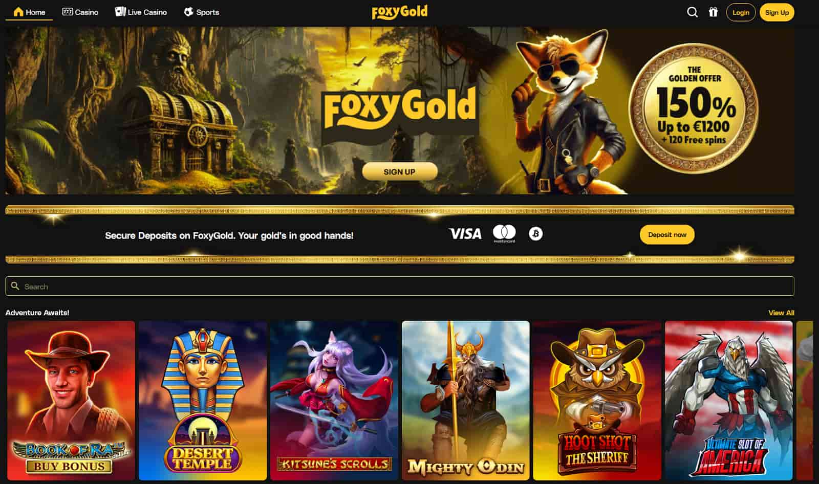 FoxyGold snel en gebruiksvriendelijk 
