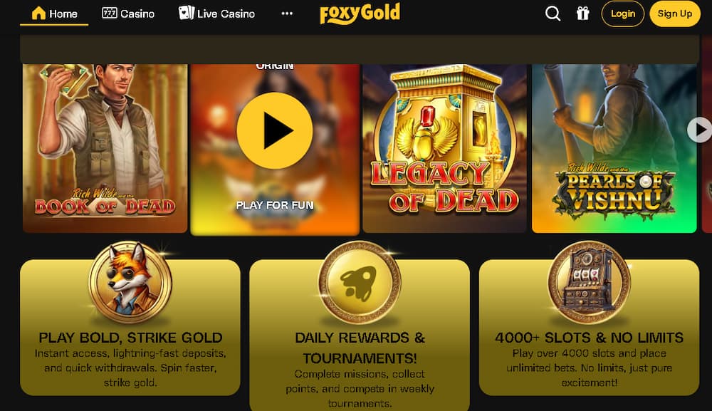 FoxyGold slots spelen in het nieuwste online casino