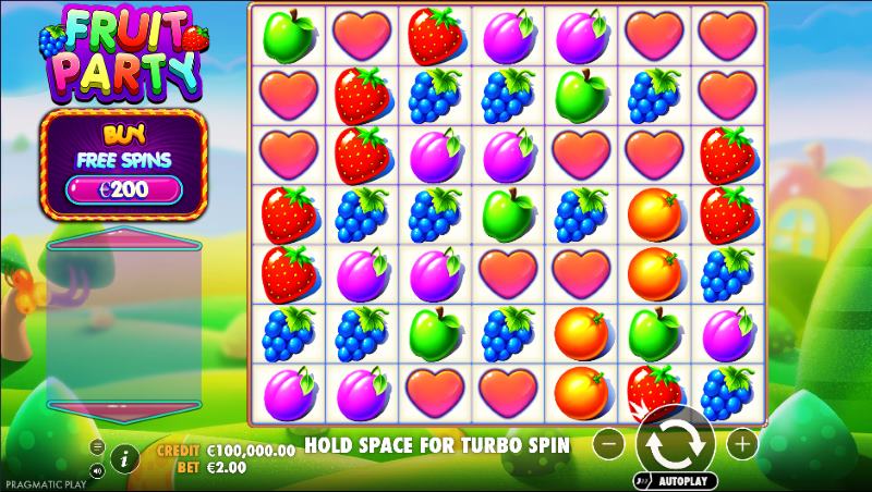 Fruitsymbolen op Fruit Party Slot
