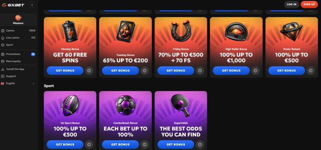 Gxbet – Beste Vaste Promoties Voor Sportwedders