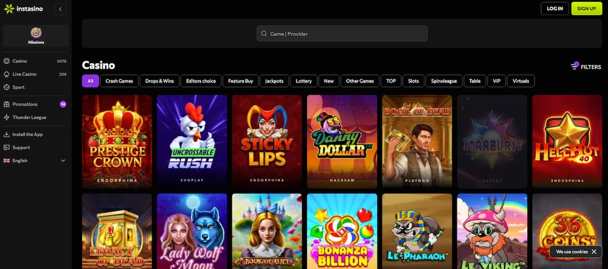Instasino Het hoogste RTP-casino van Nederland met het grootste spelaanbod