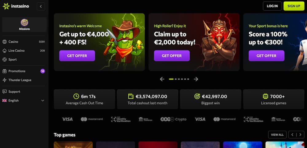 Instasino – Meest Complete Sportsbook