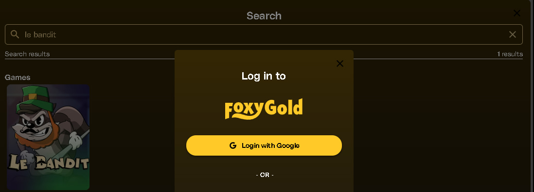 Le Bandit demo slot in FoxyGold Casino