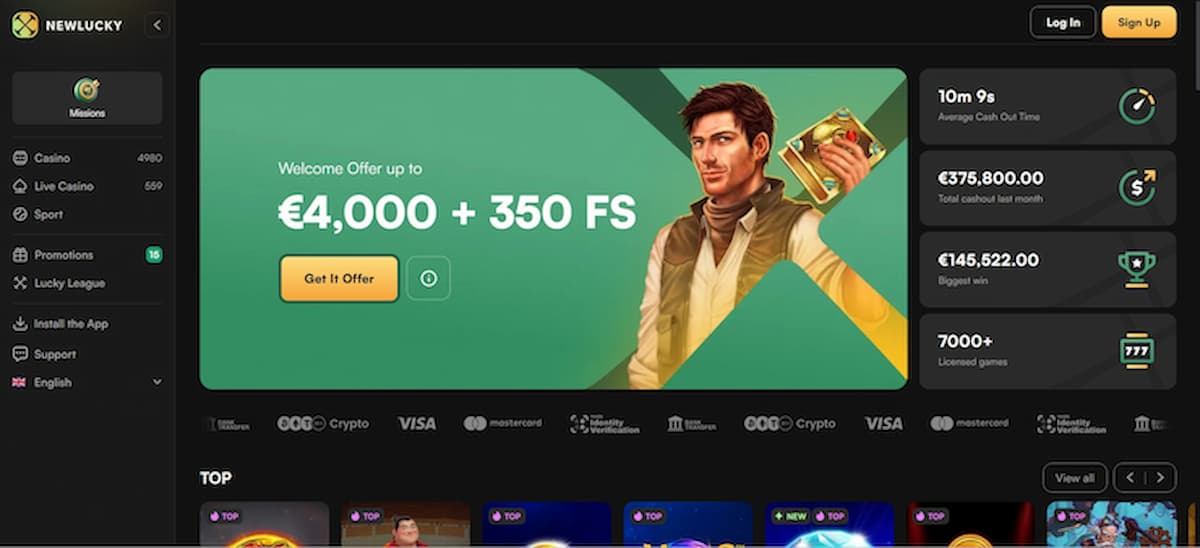 NewLucky beste crypto goksite