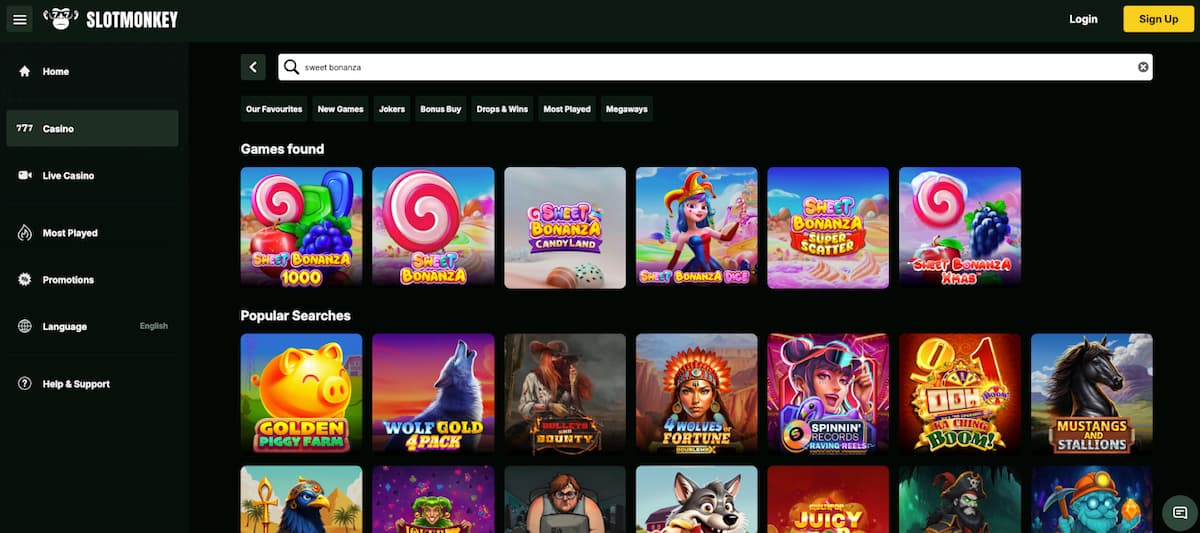 Slot Monkey Sweet Bonanza