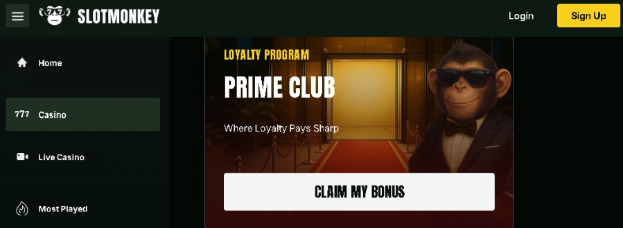 SlotMonkey Buitenlandse Casino VIP Prime Club