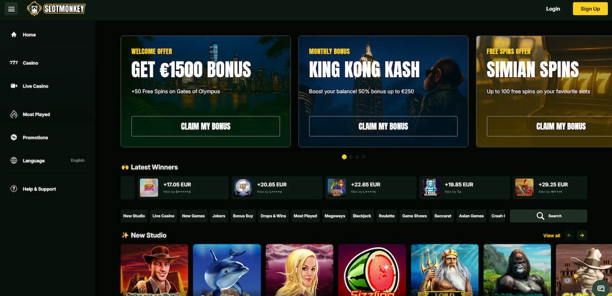 SlotMonkey – Beste Belgische online casino voor live spellen