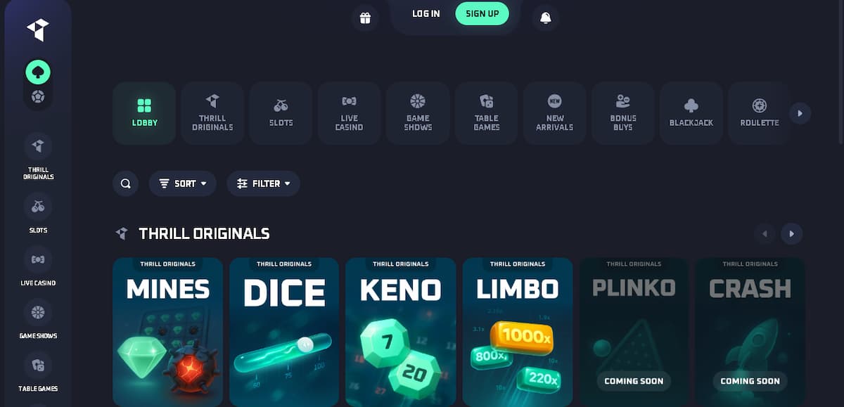 Thrill Beste Cryptocasino met top games