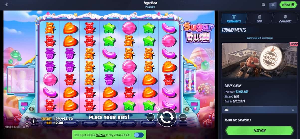 Vegas Hero - Casino met 200 Free Spins voor Sugar Rush