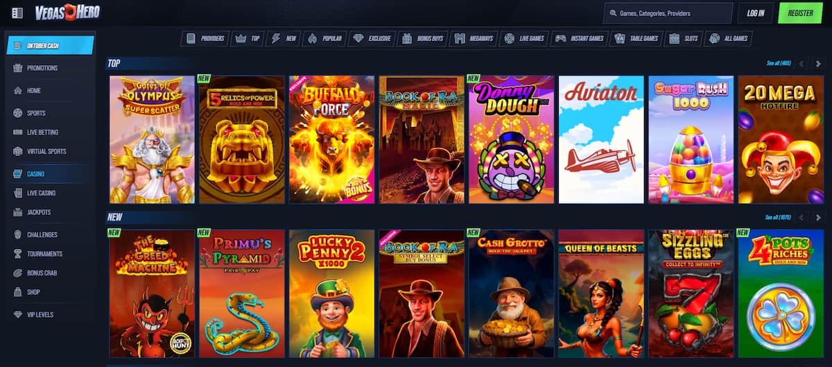 Vegas Hero – Beste online casino België met de meeste bonussen