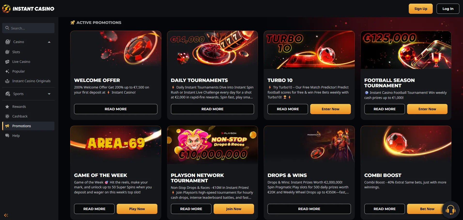 instant casino promoties crypto casino