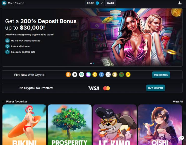 CoinCasino, online casino crypto