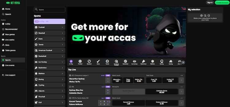 Betninja Sportweddenschappen