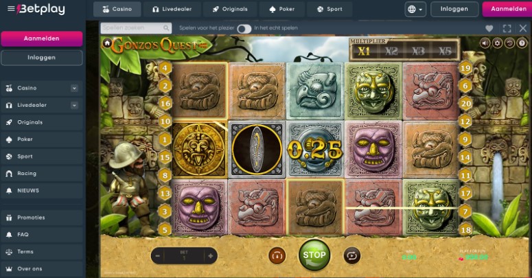 Betplay.io Gonzo's Quest en snelle, mobiel-eerste spelervaring