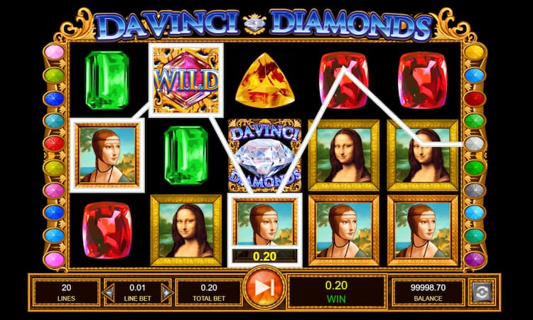 Da Vinci Diamonds Slot machine Demo