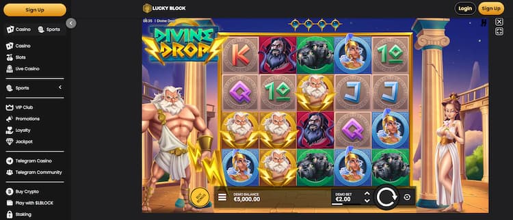 Divine Drop Slot-LuckyBlock