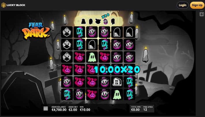 Lucky Block Fear the Dark en 200% welkomstbonus