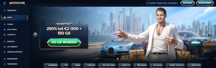 Millioner Casino Eén van de grootste Volt casino's waar je ongelofelijk veel bonussen kan claimen