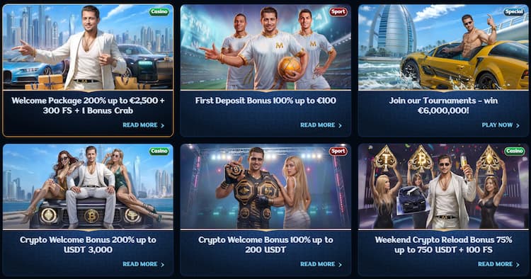 Selecteer een casino bonus op deze pagina