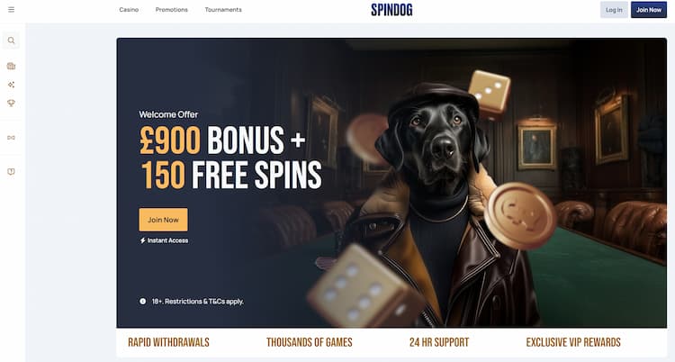 Spindog: Beste casino voor High Rollers met 11.000 gokkasten