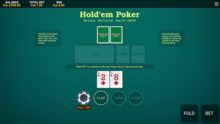 Texas Hold’em online spelen