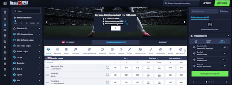 Vegas Hero Sportweddenschappen