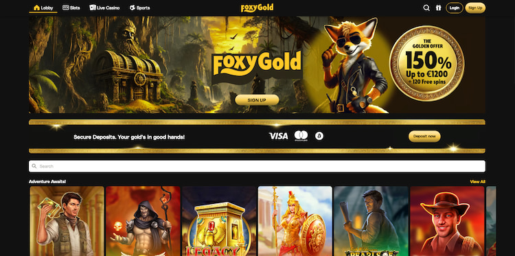FoxyGold - Ontvang je uitbetalingen binnen 24 uur bij dit online casino België