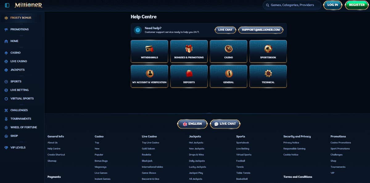 Millioner Klantenservice