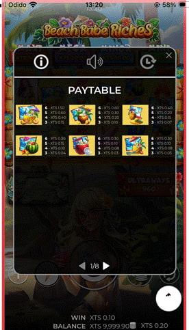 Beach Babe Riches mobile demo slot