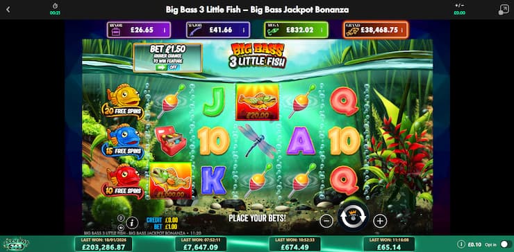 Big Bass 3 Little Fish: boter bij de vis