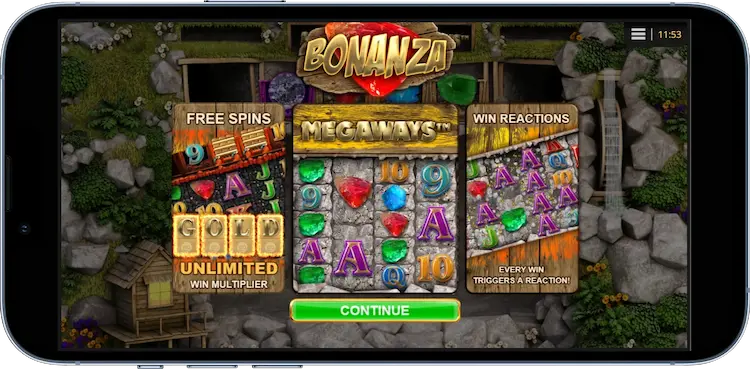 Bonanza Megaways Mobiel