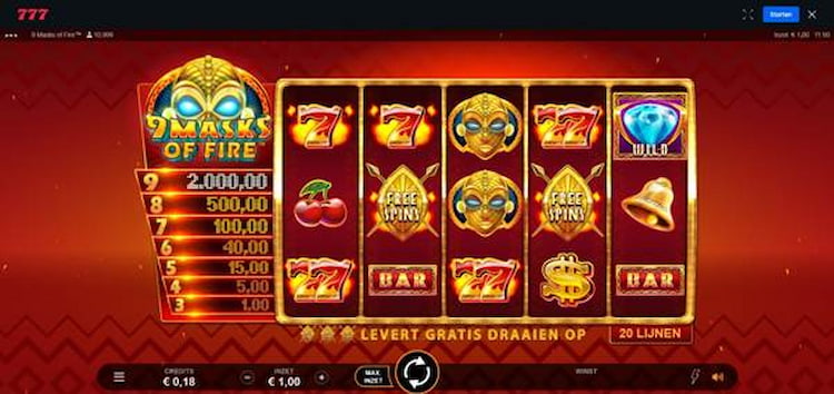Casino 777 9 Masks of Fire en Snelle Uitbetalingen