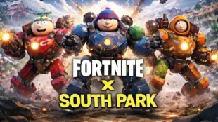 Fortnite x South Park-crossover met Cartman, Stan, Kyle en Kenny als speelbare skins in mechs, gebaseerd op recente leaks.